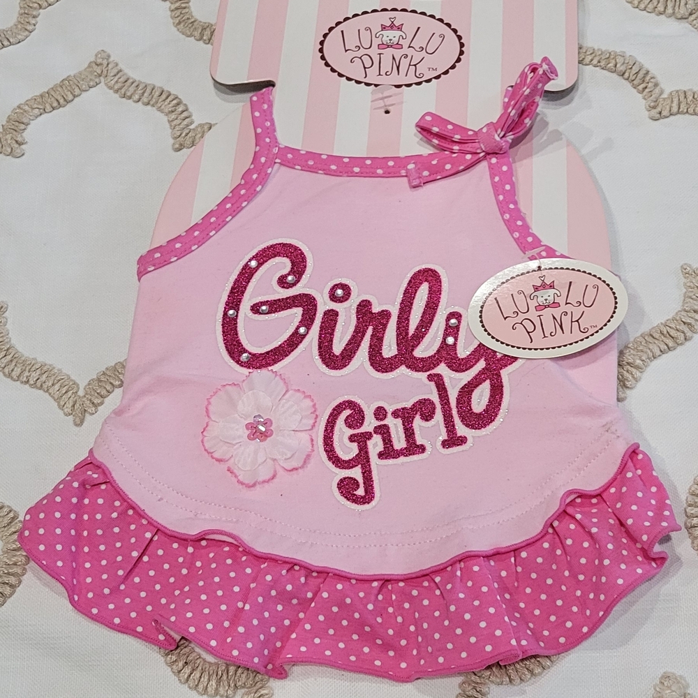 Girl's Pink Polka Dot Dress